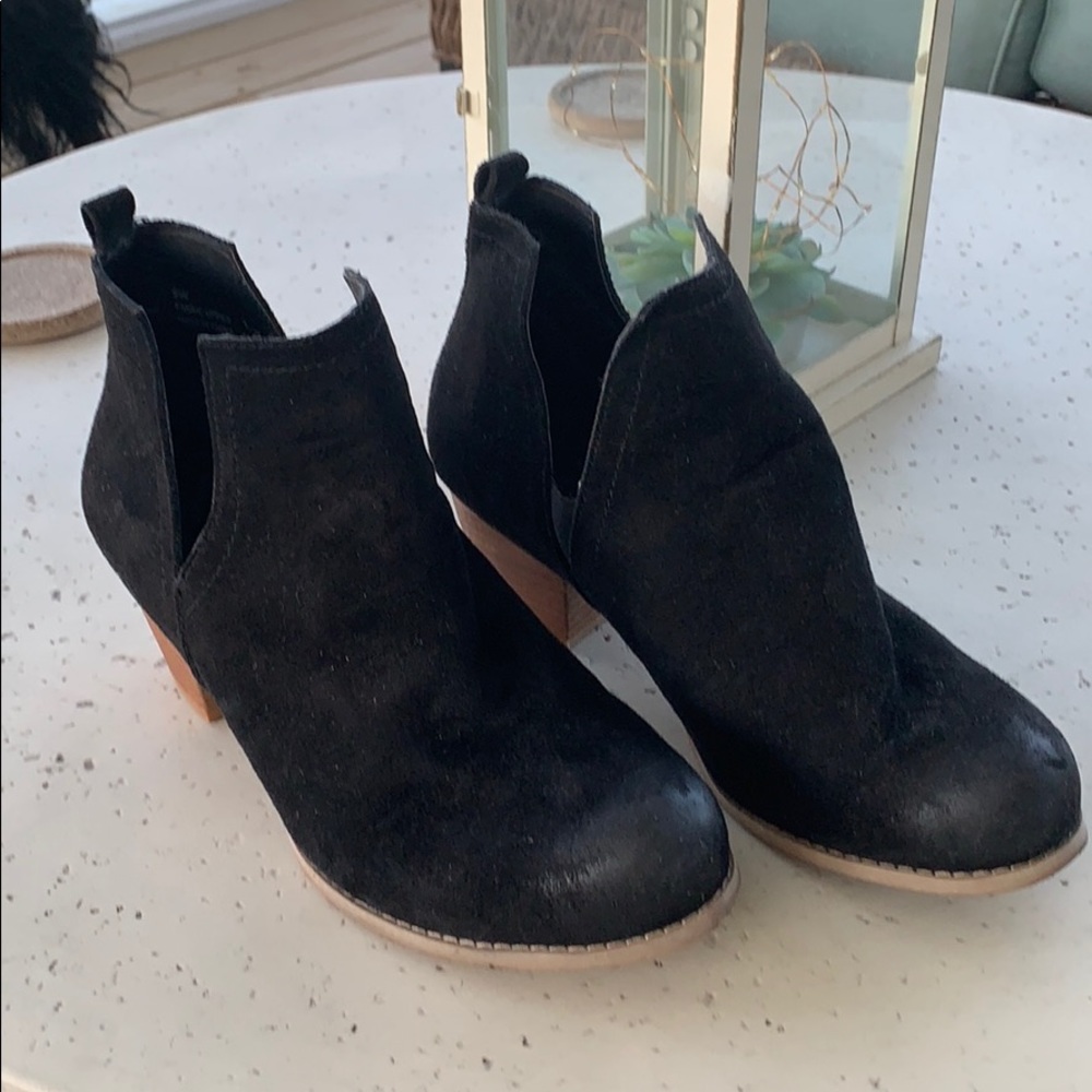 Torrid Distressed Faux Suede Booties